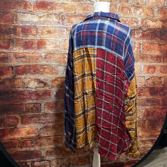 Romantic Gypsy Women's Plus Size Plaid Button Down Top Size 3X - Picture 5 of 11